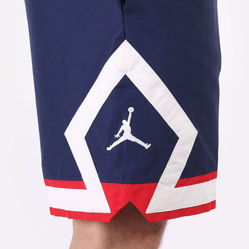 мужские синие шорты  Jordan Paris Saint-Germain Jumpman Shorts DB6516-410 - цена, описание, фото 5